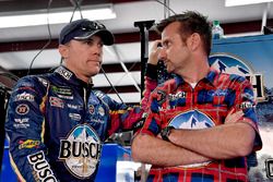 Kevin Harvick, Stewart-Haas Racing, Ford Fusion Busch Beer Flannel and Rodney Childers