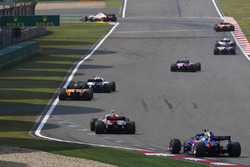 Sergey Sirotkin, Williams FW41 Mercedes, Stoffel Vandoorne, McLaren MCL33 Renault, Charles Leclerc, Sauber C37 Ferrari, and Brendon Hartley, Toro Rosso STR13 Honda