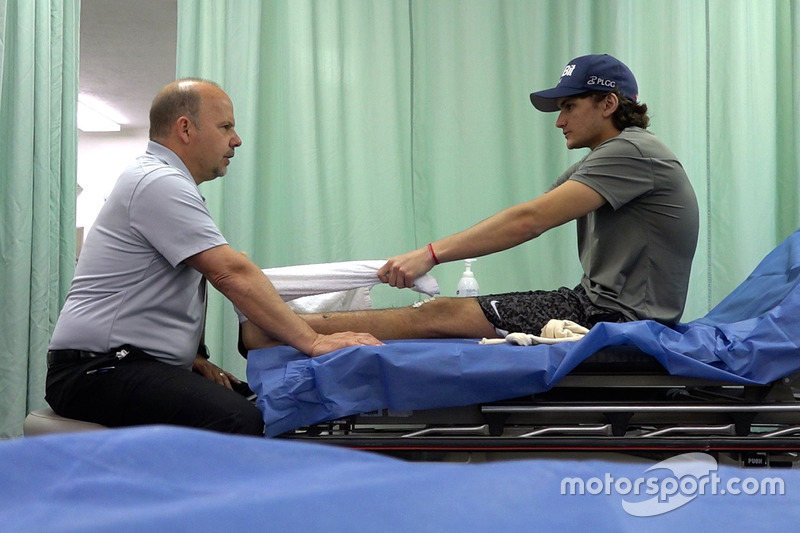 Pietro Fittipaldi during rehabilitation