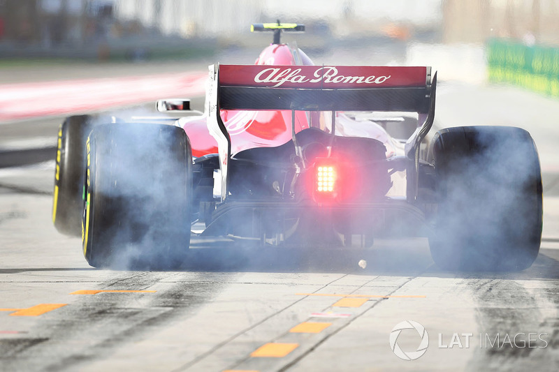 Charles Leclerc, Sauber C37 burnout