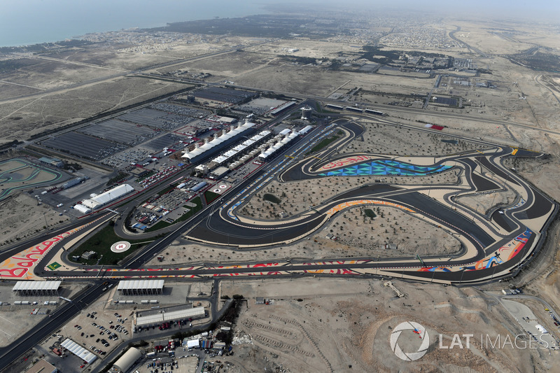 Vista aérea del circuito internacional de Bahrein