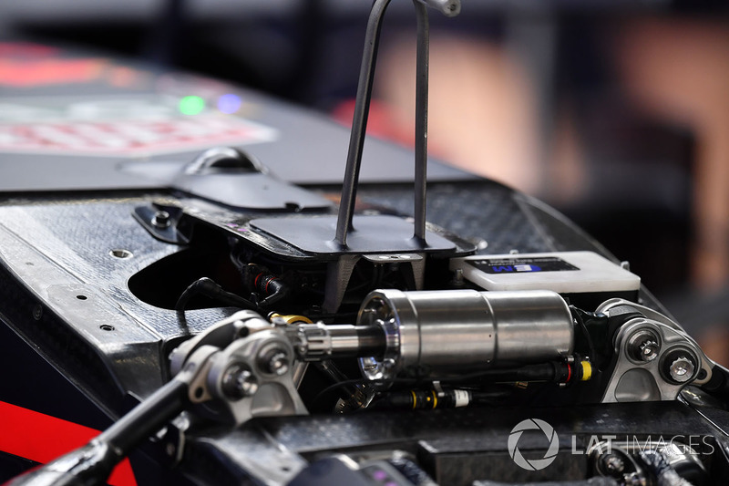 Red Bull Racing RB14 front suspension detail