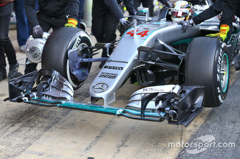 Detail Frontflügel, Lewis Hamilton, Mercedes AMG F1 Team W07