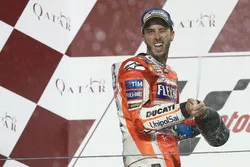 Podium: second place Andrea Dovizioso, Ducati Team