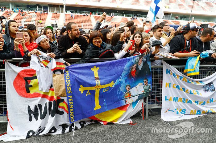 Fans Fernando Alonso, McLaren