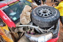 #301 Toyota Gazoo Racing, Toyota: Nasser Al-Attiyah, Matthieu Baumel na de crash