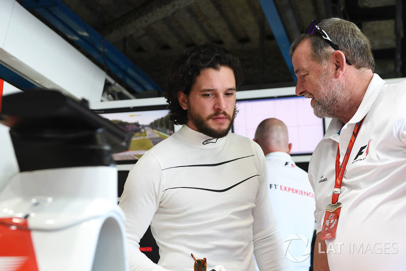 F1 Experiences 2-Seater passenger Kit Harington, Actor and Paul Stoddart