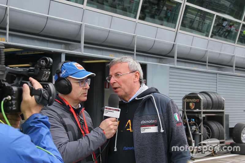 Intervista nella pit lane