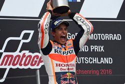 Podio: il vincitore Marc Marquez, Repsol Honda Team