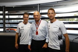 Ron Dennis, McLaren, mit Stoffel Vandoorne und Jenson Button