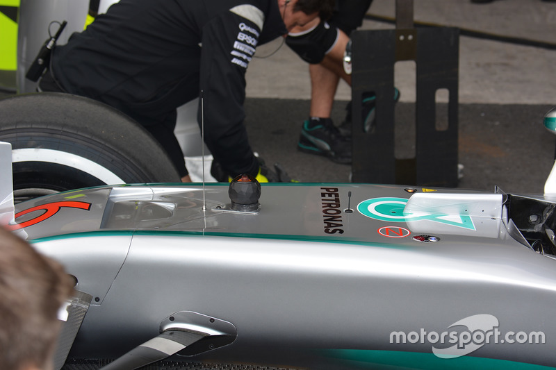 Mercedes F1 W07 mit 360-Grad-Kamera