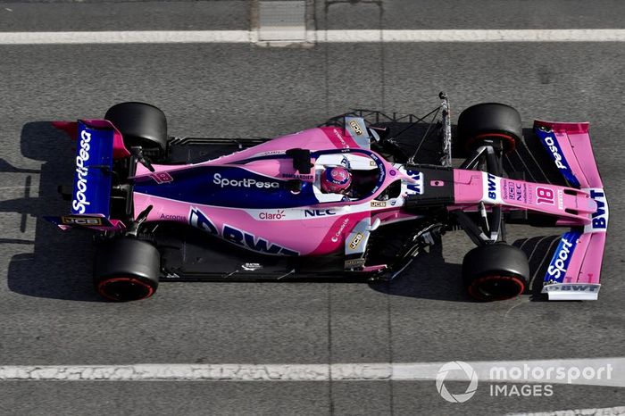 Lance Stroll, SportPesa Racing Point F1 Team RP19 with aero sensor