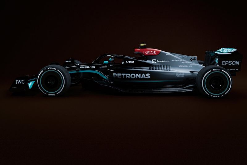 Boceto del Mercedes F1 para 2022