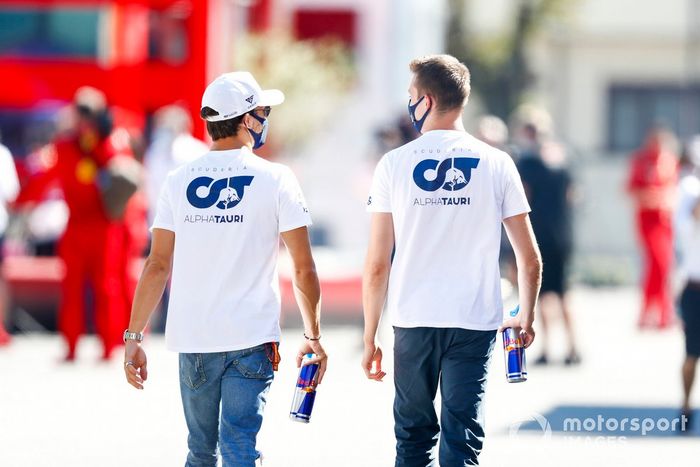 Pierre Gasly, AlphaTauri y Daniil Kvyat, AlphaTauri