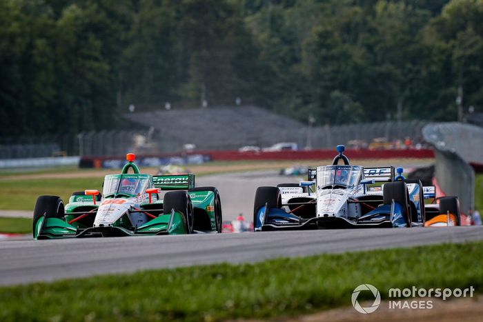 Colton Herta, Andretti Harding Steinbrenner Autosport Honda and Marco Andretti, Andretti Herta with Marco & Curb-Agajanian Honda