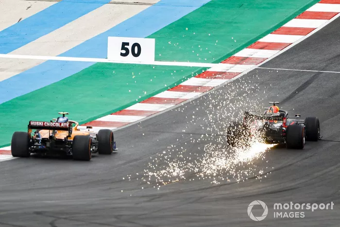 Max Verstappen, Red Bull Racing RB16, Lando Norris, McLaren MCL35
