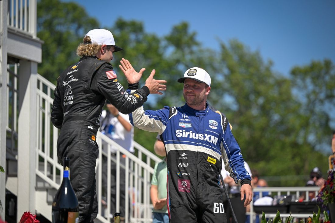 Santino Ferrucci, A. J. Foyt Enterprises, Felix Rosenqvist, Meyer Shank Racing