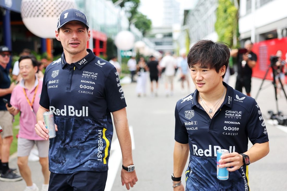 Max Verstappen, Red Bull Racing, Yuki Tsunoda, Red Bull Racing Team