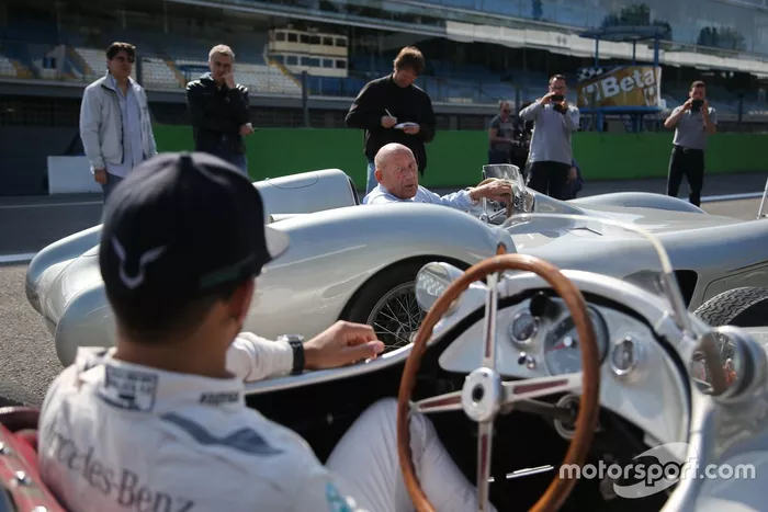 Lewis Hamilton et Sir Stirling Moss à Monza