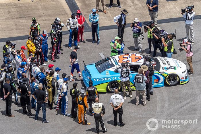 Darrell Wallace Jr., Richard Petty Motorsports honored before the Nascar Cup race