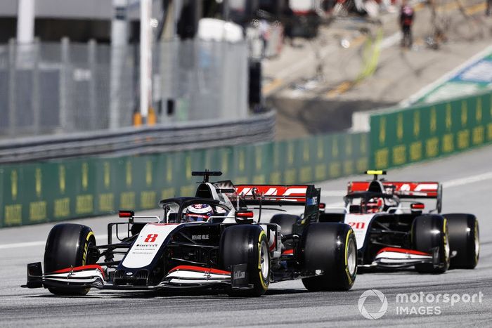 Romain Grosjean, Haas VF-20, Daniil Kvyat, AlphaTauri AT01