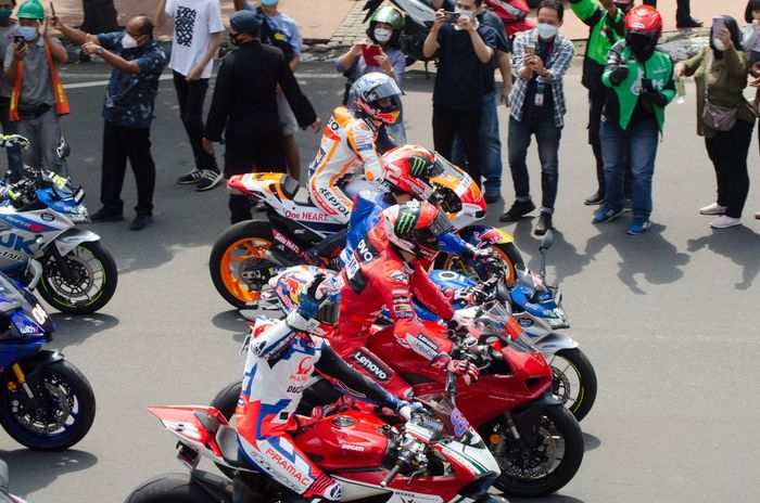 Pol Espargaro, Repsol Honda, Alex Rins, Suzuki, Francesco Bagnaia, Ducati, Jorge Martin, Pramac Racing 