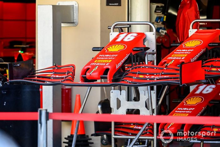 Alerones  delanteros del monoplaza de Charles Leclerc, Ferrari SF1000