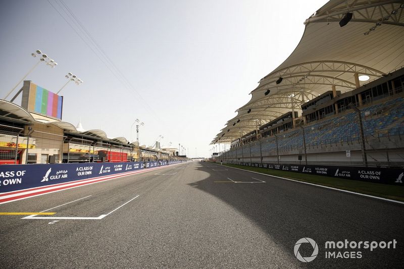 La recta principal del circuito de Bahrein
