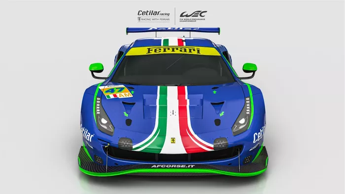 #47 Cetilar Racing-AF Corse, Ferrari 488 GTE Evo: Giorgio Sernagiotto, Roberto Lacorte, Antonio Fuoco