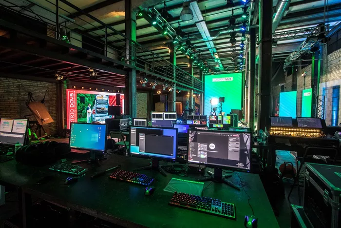 Backstage of the first Electric Days Digital event in the United States.