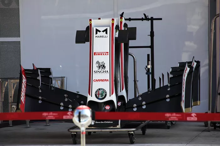 Alerón delantero del Alfa Romeo C39