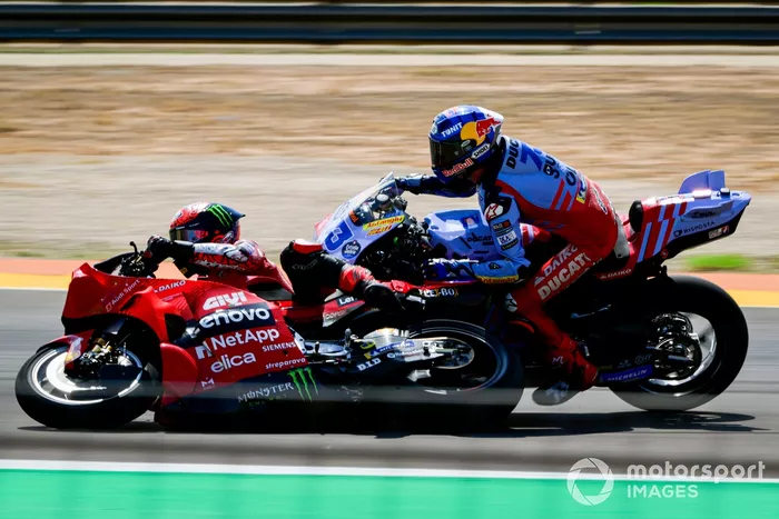 Francesco Bagnaia, Ducati Team, Alex Marquez, acidente na Gresini Racing