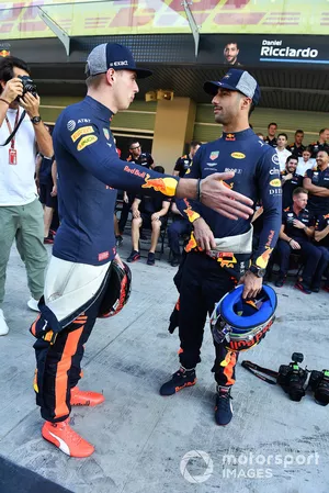 Max Verstappen, Red Bull Racing en Daniel Ricciardo, Red Bull Racing