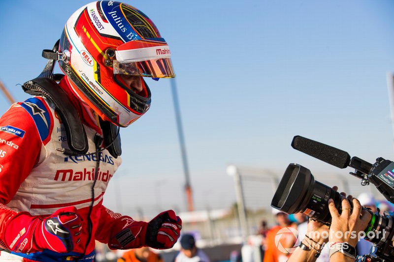 Jérôme d'Ambrosio, Mahindra Racing, celebrates victory