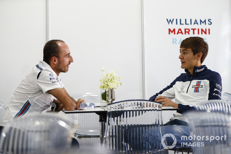 Robert Kubica, Williams Martini Racing, bersama George Russell
