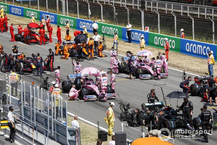 La parrilla de salida previo a la carrera