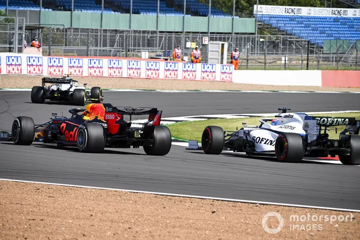Alex Albon, Red Bull Racing RB16, George Russell, Williams FW43