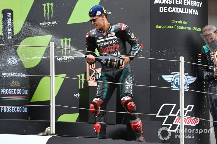 Podio: ganador Fabio Quartararo, Petronas Yamaha SRT