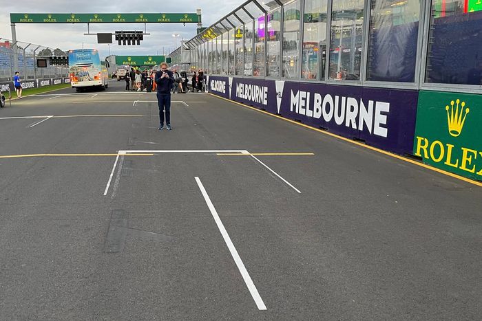 Líneas de salida en la parrilla