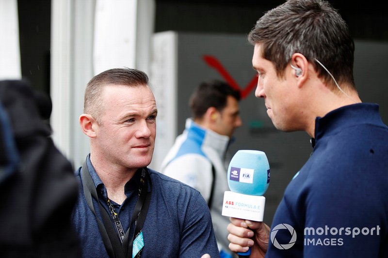 Footballer Wayne Rooney speaks to presenter Vernon Kaye
