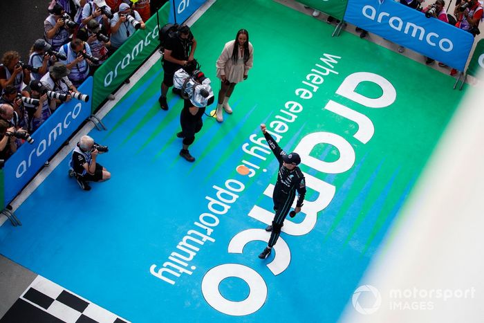 Ganador de la pole, George Russell, Mercedes-AMG