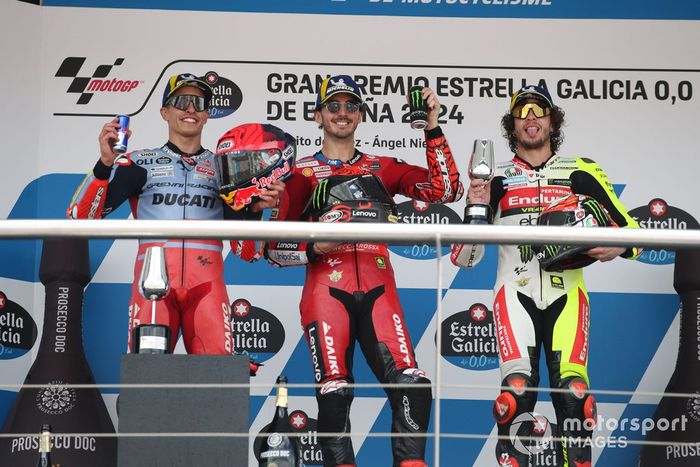 Marc Márquez, Gresini Racing, Francesco Bagnaia, Ducati Team, Marco Bezzecchi, VR46 Racing Team