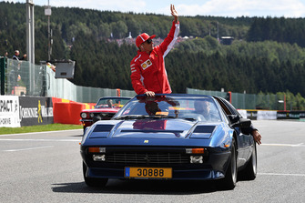 Kimi Raikkonen, Ferrari on the drivers parade