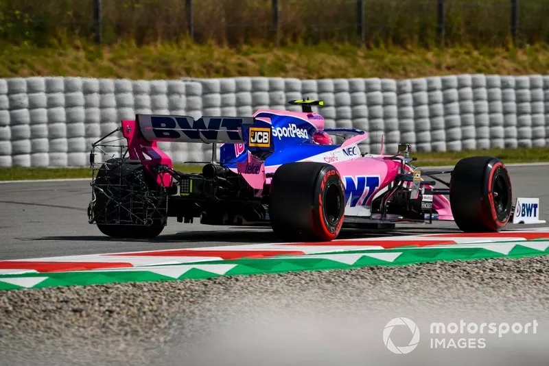 Lance Stroll, Racing Point RP19, con sensores