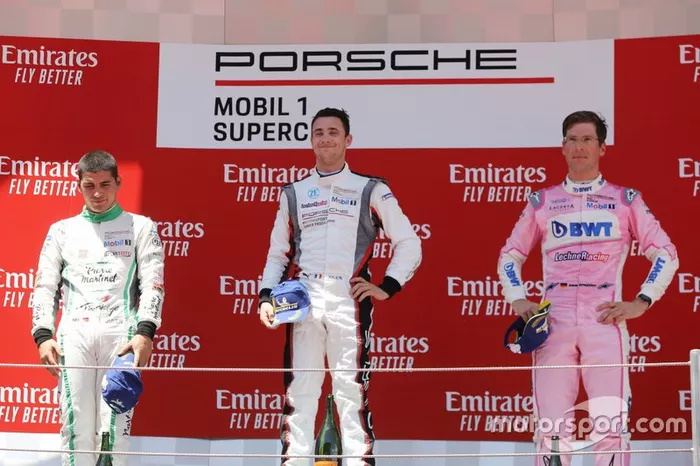 Podio: Il vincitore della gara Julien Andlauer, BWT Lechner Racing, secondo posto Ayhancan Güven, martinet di ALMERAS, terzo posto Michael Ammermüller, BWT Lechner Racing