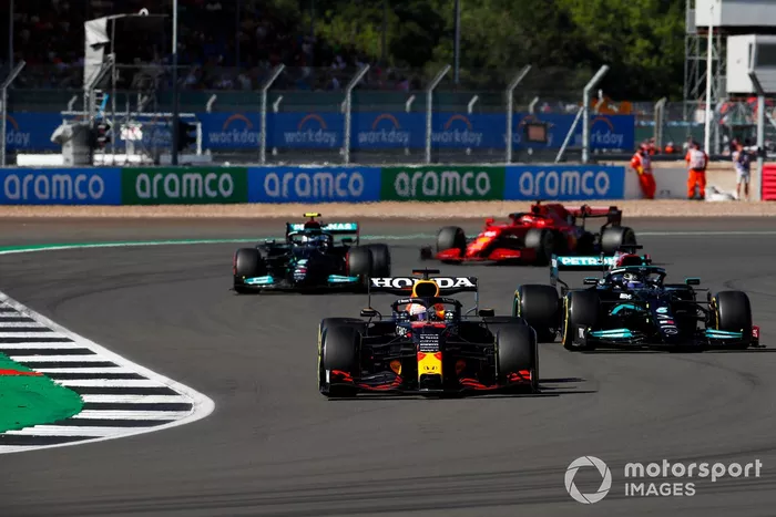 Max Verstappen, Red Bull Racing RB16B, Lewis Hamilton, Mercedes W12, Valtteri Bottas, Mercedes W12, Charles Leclerc, Ferrari SF21