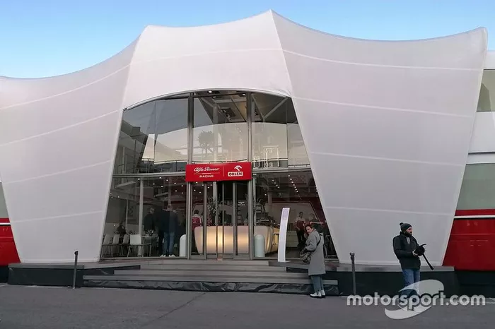 El motorhome de Alfa Romeo Racing