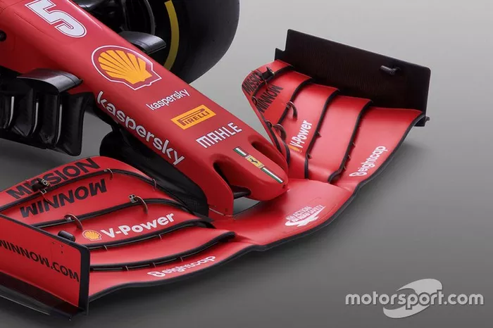 Ferrari SF1000, dettaglio dell'ala anteriore