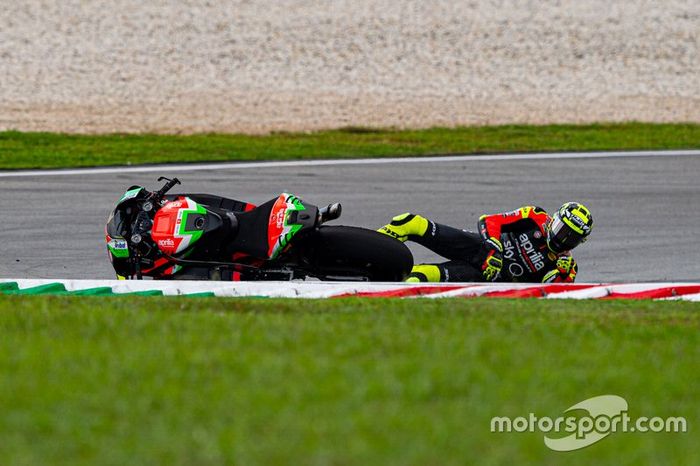 Caída de Andrea Iannone, Aprilia Racing Team Gresini