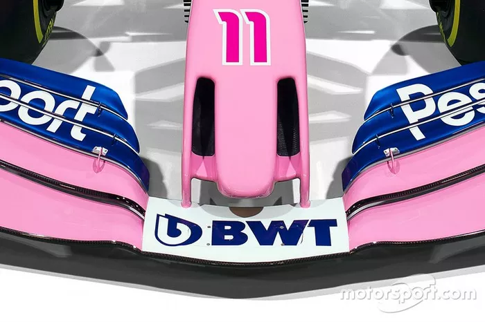 Détail de la livrée Racing Point 